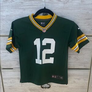 Nike Green and Yellow Kids Jersey